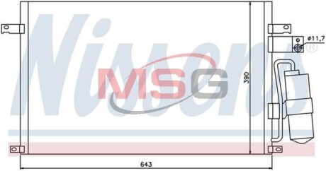 Конденсатор, кондиционер - NISSENS 94978