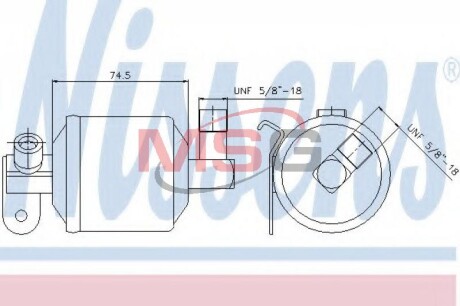 Осушитель, кондиционер - NISSENS 95204