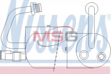 Осушитель, кондиционер - (1022557, 1049011, 1077754) NISSENS 95211