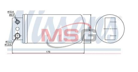 Осушувач кондиціонера - (1618010, 1618041, 1618042) NISSENS 95235