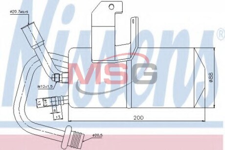 Осушитель, кондиционер - (1148792, 1148935, 2S6H19E647AB) NISSENS 95317