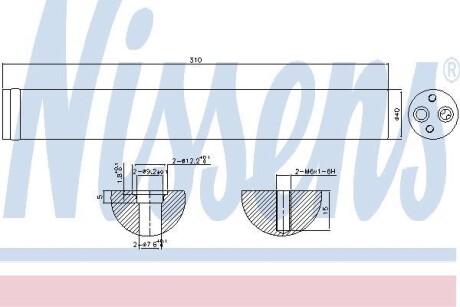 Осушитель, кондиционер - (7D0820191) NISSENS 95342