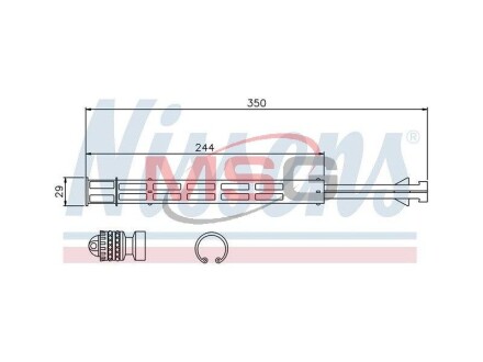 Осушувач кондиціонера First Fit - (3C0898191) NISSENS 95358