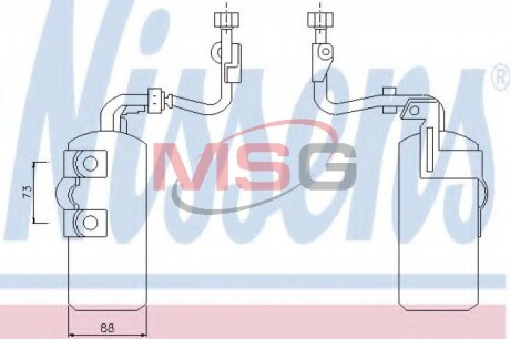 Осушитель, кондиционер - (4N5H19E647BD, 1281837, 30661742) NISSENS 95384