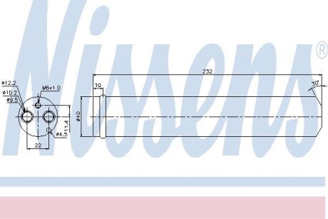 Осушитель, кондиционер - (921312Y920, 921312Y960, 92131BV000) NISSENS 95452