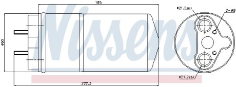 Осушувач кондиціонера - (2764000Q0A, 4416936, 93856084) NISSENS 95462