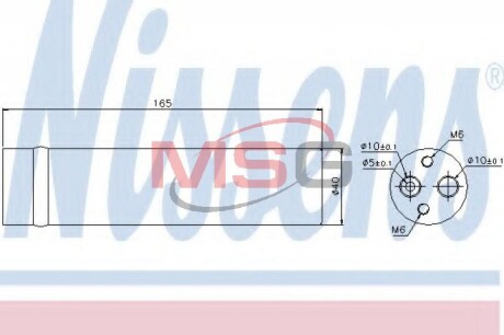 Осушитель, кондиционер - (80351SMGE02, 80351SMGE01) NISSENS 95481