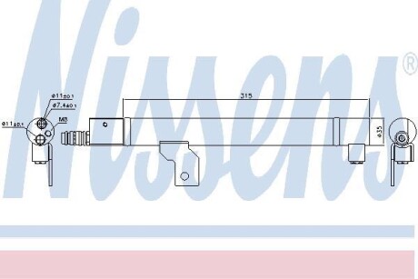Осушувач кондиціонера - (30780200) NISSENS 95491
