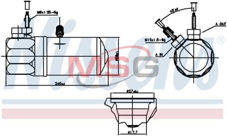 Осушувач кондиціонера - NISSENS 95572