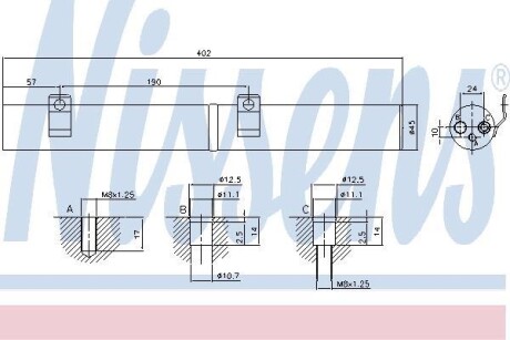 Osuszacz db ml w164 05- - NISSENS 95596