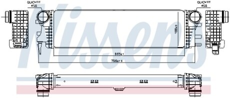 Радіатор інтеркулера - NISSENS 96017