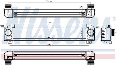 Теплообменник - NISSENS 96091