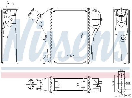 Chгodnica powietrza honda cr-v 1,6d 12- - NISSENS 961423