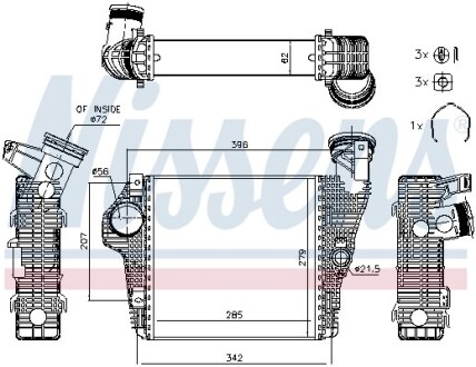 Теплообменник - NISSENS 961426