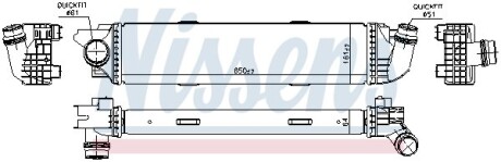 Радіатор інтеркулера - NISSENS 96149