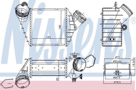 Теплообменник - (1C0145803G, 1C0145803D) NISSENS 96176