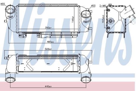 Теплообменник - (282712F450, 282712F750) NISSENS 96192