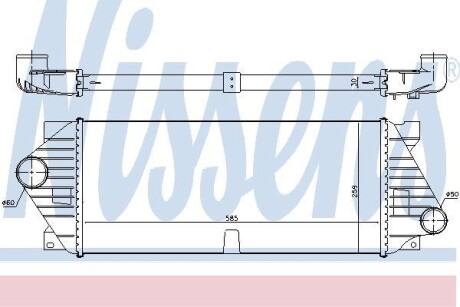 Теплообменник - (1635000500, 1635000700) NISSENS 96206