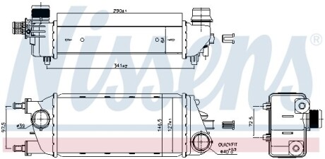 Теплообменник - (51837873) NISSENS 96267