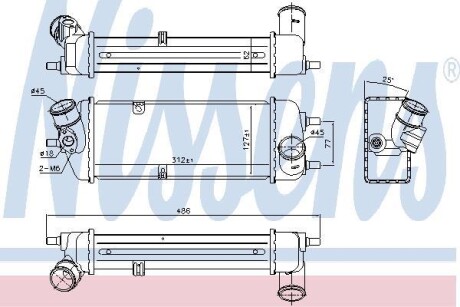 Теплообменник - (282702A401, 282712A401) NISSENS 96270