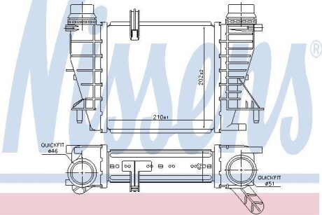 Теплообменник - (144619U20A, 14461EM00A, 8200170504) NISSENS 96363