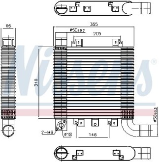 Радіатор наддуву - (2827127800) NISSENS 96366