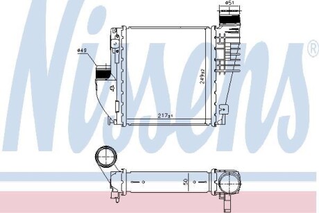 Радиатор охлаждения воздуха - NISSENS 96380