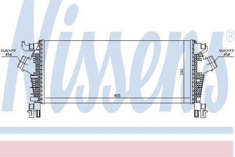 Интеркулер - (1302259, 13393988) NISSENS 96463