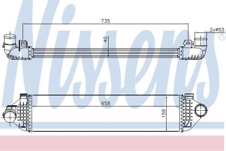 Интеркулер - (1714385, 1721229, 1764318) NISSENS 96473