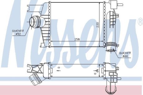 Радіатор інтеркулера - NISSENS 96479