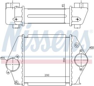 Інтеркулер MAZDA 6 (GG, GY) (02-) 2.0 DI - (rf5c13565, rf5c13565a) NISSENS 96570