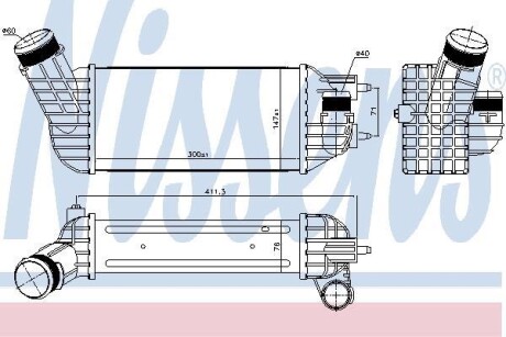 Интеркулер - ((0384P8, 384P8)) NISSENS 96573