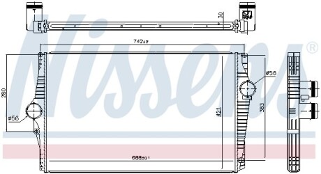 Интеркулер - (30741579) NISSENS 96601