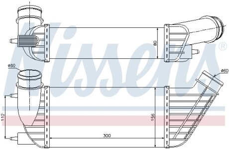 Интеркулер - (1440094280, 1440068680, 0384P1) NISSENS 96609