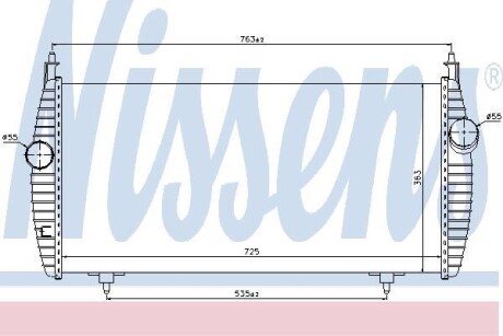 Интеркулер - (0384H9, 0384L6, E256100) NISSENS 96617