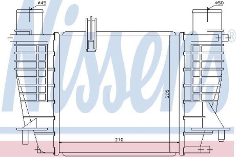 Интеркулер - (8200170504, 8200297423, 8200471884) NISSENS 96645