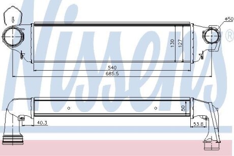 Интеркулер - (17517786351) NISSENS 96654