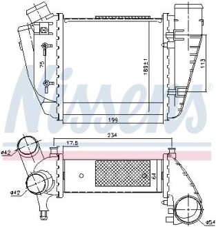 Интеркулер - (8E0145805C, 8E0145806C, 8E0145806D) NISSENS 96678