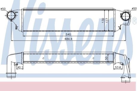 Интеркулер - (17512246795, 2246795) NISSENS 96741