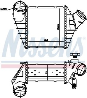 Интеркулер - (1111222, 99VW9E928AA, 038906051) NISSENS 96759