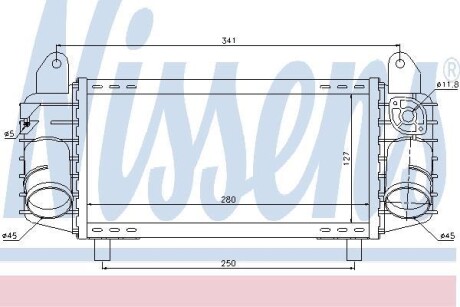 Интеркулер - (8Z0145804, 8Z0145804C, 8Z0145805C) NISSENS 96793