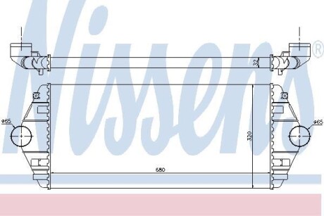 Интеркулер - (0384E7, 384E7, 00000384E7) NISSENS 96849