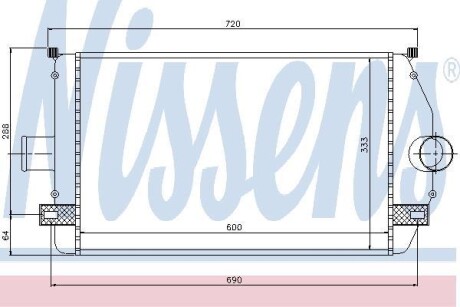 Интеркулер - (7701045349) NISSENS 96866