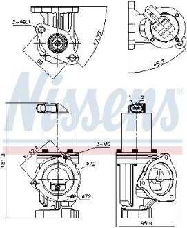 Клапан рециркуляціі ВГ (EGR) First Fit - (2841027410) NISSENS 98167