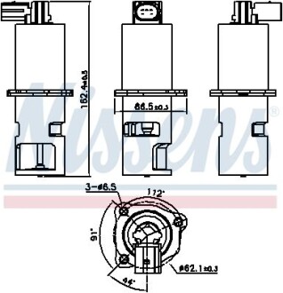 Клапан рециркуляції газів - NISSENS 98190