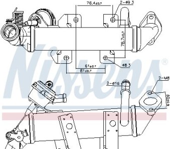 Клапан рециркуляціі ВГ (EGR) First Fit - (147350782R, 8200910446) NISSENS 989287