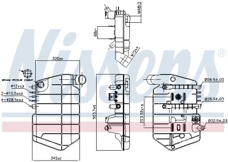 Розширювальний бак охолодження - NISSENS 996032