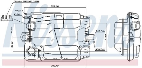 Розширювальний бачок, охолоджувальна рідина ** FIRST FIT ** - NISSENS 996041