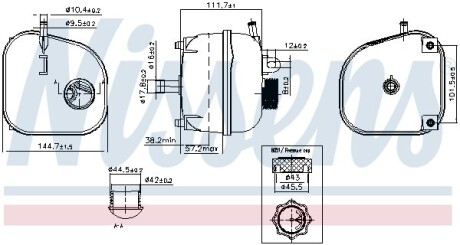 Бачок компенсаційний First Fit - (17137529273, 7529273) NISSENS 996196