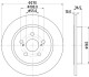 Диск тормозной задний Corolla (E15,E18) (06-) - (4243102270) NISSHINBO ND1133K (фото 1)